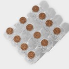 Набор стеклянных баночек для сыпучих продуктов с пробковой крышкой Доляна «Парфе. Сердце», 150 мл, 8×4×9,5 см, 12 шт - Фото 2