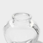 Набор стеклянных баночек для сыпучих продуктов с пробковой крышкой Доляна «Парфе. Сердце», 150 мл, 8×4×9,5 см, 12 шт - Фото 5