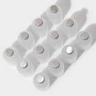 Набор стеклянных баночек для специй с металлической крышкой Доляна «Аква», 150 мл, 5,5×11,5 см, 12 шт - фото 23076318