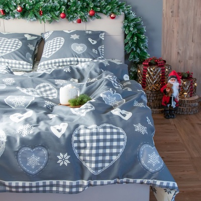 Постельное бельё евро «Этель» Scandi, бязь