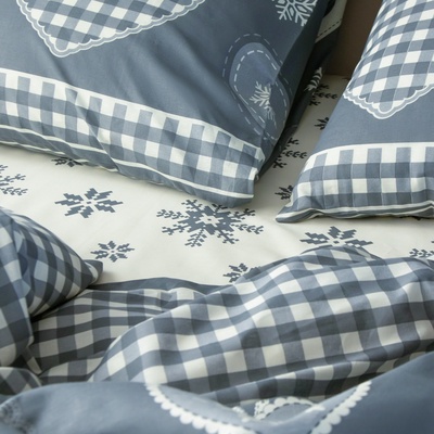 Постельное бельё евро «Этель» Scandi, бязь