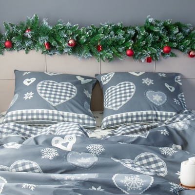 Постельное бельё евро «Этель» Scandi, бязь