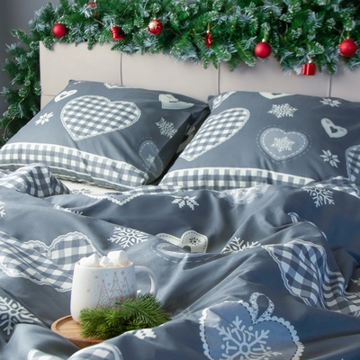 Постельное бельё евро «Этель» Scandi, бязь