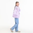 Набор: рюкзак школьный на молнии, сумка, косметичка, цвет сиреневый - Фото 14