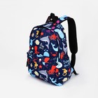 Рюкзак на молнии, цвет синий - фото 108598628