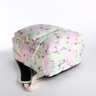 Рюкзак на молнии, сумка, косметичка, цвет розовый - фото 6593464