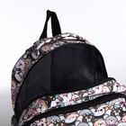 Рюкзак на молнии, сумка, косметичка, цвет серый - фото 6593509