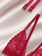 Лямки для бюстгальтера, текстильные, 1.5 см, 37 см, пара, бордовые - Фото 2