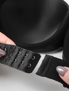 Застёжка для бюстгальтера, удлинитель, 3 ряда 2 крючка, 3.2×5 см, чёрная - Фото 4