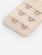 Застёжка для бюстгальтера, удлинитель, 3 ряда 2 крючка, 3.2×5 см, бежевая - Фото 3