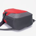 Рюкзак туристический на молнии, цвет красный - Фото 3