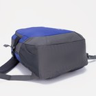 Рюкзак туристический на молнии, цвет голубой - Фото 3