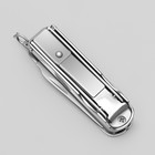 Кусачки-книпсер маникюрные, 4 в 1, многофункциональные, 6 см, цвет серебристый - Фото 4