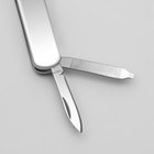 Кусачки-книпсер маникюрные, 4 в 1, многофункциональные, 6 см, цвет серебристый - Фото 7