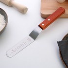 Лопатка кондитерская с деревянной ручкой «Кухня», 26.5 см х 3 см - фото 9707972