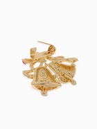 Брошь «Колокольчик с лентой», красная в золоте - Фото 5