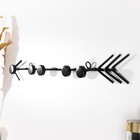 Крючки декоративные металл "Стрела" чёрный 5,5х40 см - фото 321332923