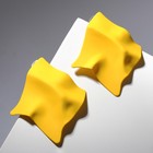 Серьги металл «Яркость» ромб, цвет жёлтый - Фото 5