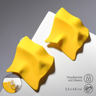 Серьги металл «Яркость» ромб, цвет жёлтый - Фото 2