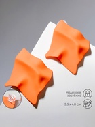 Серьги металл "Яркость" ромб, цвет оранжевый - фото 809298924