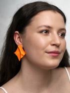 Серьги металл «Яркость», ромб, оранжевые - Фото 2