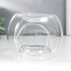 Аромалампа стекло "Куб" прозрачная 12х10 см - Фото 2
