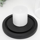 Подсвечник дерево, стекло на 1 свечу "Эстет" 14х12,5х12,5 см 7602026