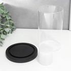 Подсвечник дерево, стекло на 1 свечу "Эстет" 14х12,5х12,5 см 7602026