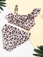 Купальник для девочки раздельный KAFTAN «Леопард», бежевый, рост 98-104 см - Фото 8