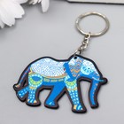 Брелок акрил "Слон с узорами" 3,5х5 см (комплект 12 шт) - фото 21576095