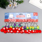 Брелок резина "Графини-вишенки" МИКС 5,5х5 см (комплект 12 шт) - фото 21576164