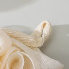 Мочалка для тела массажная со скрабером Доляна «Афродита», 11×16 см, цвет бежевый - Фото 3