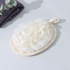 Мочалка для тела массажная со скрабером Доляна «Афродита», 11×16 см, бежевая - Фото 7