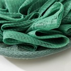 Мочалка для тела массажная со скрабером Доляна «Афродита», 11×16 см, цвет зелёный - Фото 2