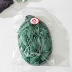 Мочалка для тела массажная со скрабером Доляна «Афродита», 11×16 см, цвет зелёный - Фото 5