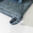 Мочалка - варежка для тела массажная со скрабером Доляна «Афродита», 19×21 см, цвет серый - Фото 3