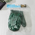 Мочалка - варежка для тела массажная со скрабером Доляна «Афродита», 19×21 см, цвет зелёный - Фото 5