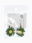 Серьги металл «Яркость» ромашки, цвет жёлто-зелёный - Фото 7