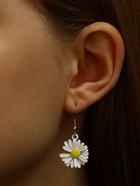 Серьги металл «Ромашки», жёлто-белые - Фото 2