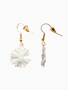 Серьги металл «Ромашки», жёлто-белые - Фото 3