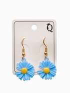 Серьги металл «Яркость» ромашки, цвет жёлто-синий 7634784