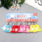 Брелок резина "Динозаврик-вентилятор" МИКС 5х5х0,5 см (комплект 12 шт) - фото 21576293