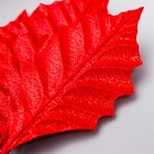 Декор для творчества "Листья красные с блеском" набор 10 шт  9х4,5 см - Фото 3