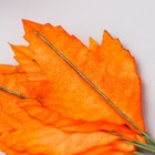 Декор для творчества "Листья клёна розовые с блеском" набор 10 шт  9х3,5 см (комплект 12 шт) - фото 21576332