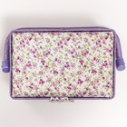 Шкатулка для рукоделия и шитья «Сиреневые незабудки», хранение ниток, иголок, мелочи, 10×13×19.5 см - Фото 6