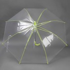 Зонт - трость полуавтоматический «Неон», 8 спиц, R = 47 см, цвет МИКС/прозрачный - Фото 2