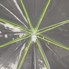 Зонт - трость полуавтоматический «Неон», 8 спиц, R = 47 см, цвет МИКС/прозрачный - Фото 3