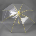 Зонт - трость полуавтоматический «Неон», 8 спиц, R = 47 см, цвет МИКС/прозрачный - Фото 6