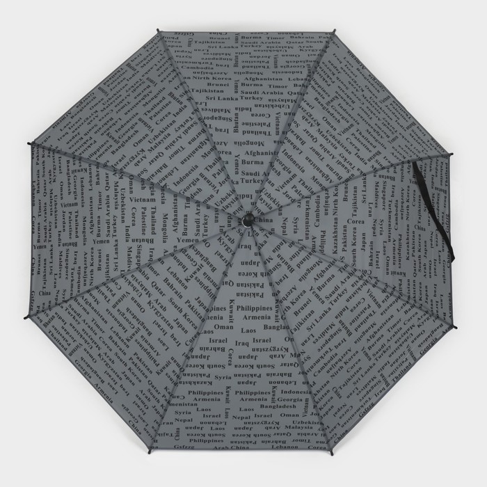Зонт - трость полуавтоматический «Страны», 8 спиц, R = 46 см, цвет МИКС - фото 1905987683