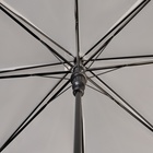 Зонт - трость полуавтоматический «Однотонный», 8 спиц, R = 46 см, цвет белый - Фото 6